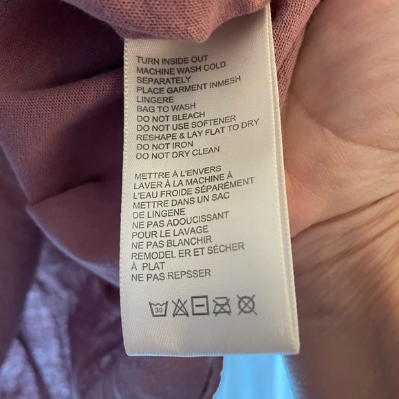 Free People Celine Tee Shirt. Top. Rose Gold. Long Sleeve. XL. NWT. Sequins. - Picture 4 of 9